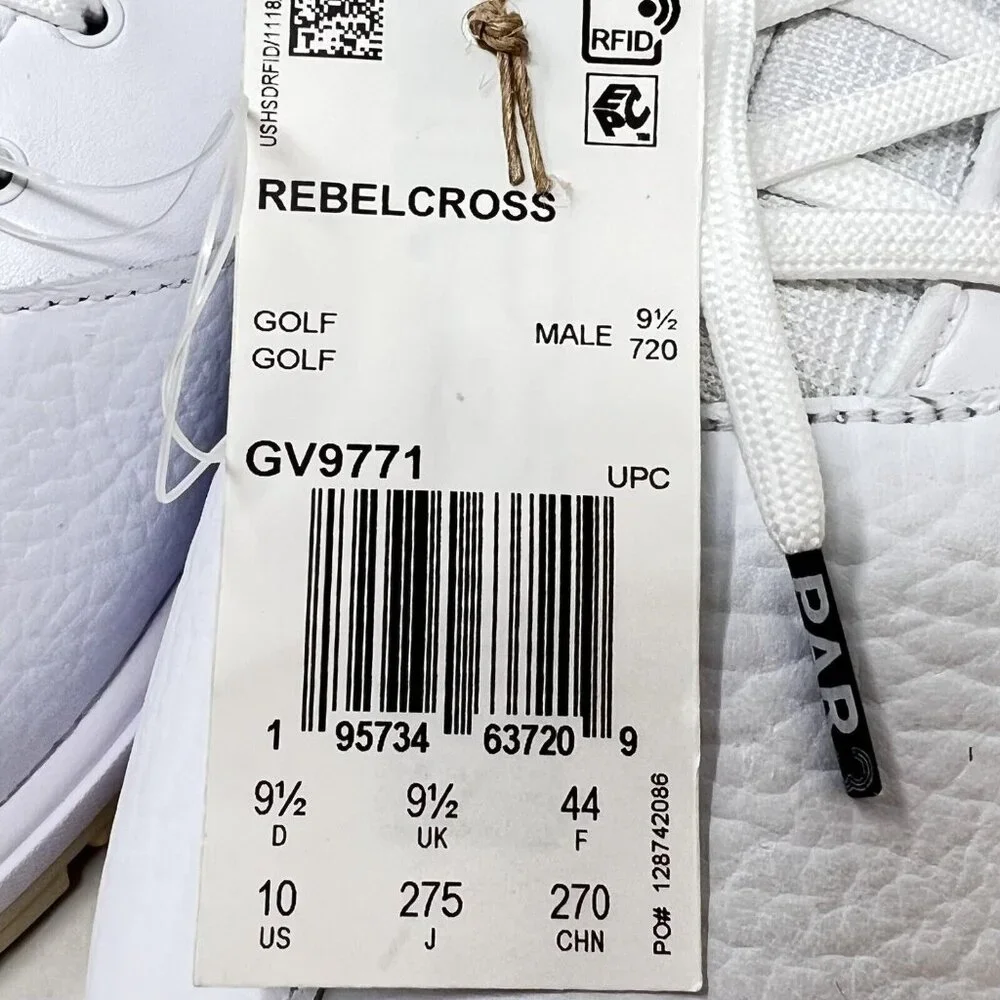 Adidas Rebelcross Mens Golf Shoes White Black EVN‎ 791001 Size 8 Classic * New *